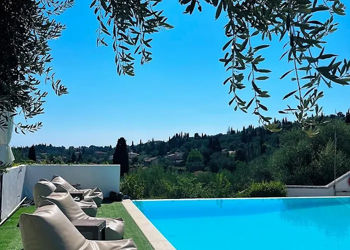 Castello Di Vista With Swimming Pool , Dassia ,corfu 아파트 *